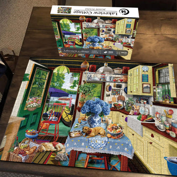 Lakeview cottage puzzle puzzle 1000 pezzi